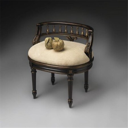 Butler Specialty Company Butler Specialty 1218104 Vanity Seat - CafT Noir Finish 1218104